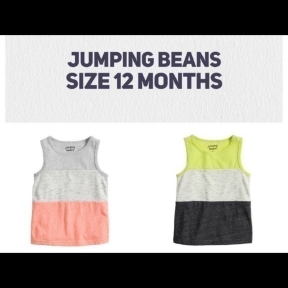NWT. JUMPING BEANS 2 Boys’ Tank Tops